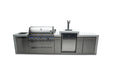 Mont Alpi Mont Alpi 6-Burner Deluxe Island with a Kegerator MAi805-DKEG Barbecue Finished - Gas