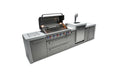 Mont Alpi Mont Alpi 6-Burner Deluxe Island with a Kegerator MAi805-DKEG Barbecue Finished - Gas