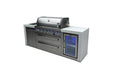 Mont Alpi Mont Alpi 6 Burner Deluxe Island with Fridge Cabinet MAi805-DFC Barbecue Finished - Gas