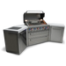 Mont Alpi Mont Alpi 6 Burner Island with 45 Degree Corners MAi805-45 Barbecue Finished - Gas