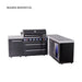 Mont Alpi Mont Alpi 6-Burner L-Shaped Black Series Outdoor Kitchen Island with Corner Fridge and Extra Storage Cabinet MAi805-BSS90FCXL Barbecue Finished - Gas
