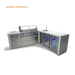 Mont Alpi Mont Alpi 6 Burner L-Shaped Deluxe Series Outdoor Kitchen Island with Beverage Center and Fridge Cabinet MAi805-D90BEVFC Barbecue Finished - Gas