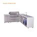 Mont Alpi Mont Alpi 6 Burner L-Shaped Deluxe Series Outdoor Kitchen Island with Beverage Center, Fridge Cabinet, and Extra Drawer Slides Cabinet MAi805-D90BEVFCDR Barbecue Finished - Gas