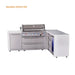 Mont Alpi Mont Alpi 6 Burner L-Shaped Deluxe Series Outdoor Kitchen Island with Corner Fridge and Extra Drawer Side Cabinet MAi805-D90FCDR Barbecue Finished - Gas