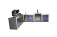 Mont Alpi Mont Alpi 6 Burner L-Shaped Deluxe Series Outdoor Kitchen Island with Kegerator, Beverage Center and Fridge Cabinet MAi805-D90KEGBEVFC Barbecue Finished - Gas