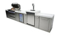 Mont Alpi Mont Alpi 6-Burner Outdoor Kitchen Island with Beverage Center and Kegerator MAi805-KEGBEV Barbecue Finished - Gas
