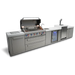 Mont Alpi Mont Alpi 6-Burner Outdoor Kitchen Island with Beverage Center and Kegerator MAi805-KEGBEV Barbecue Finished - Gas