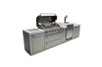 Mont Alpi Mont Alpi 6-Burner Outdoor Kitchen Island with Kegerator MAi805-KEG Barbecue Finished - Gas