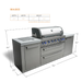 Mont Alpi Mont Alpi 805 6 Burner Island MAi805 Barbecue Finished - Gas