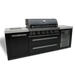 Mont Alpi Mont Alpi 805 Black Stainless Steel Island with Fridge Cabinet MAi805-BSSFC Barbecue Finished - Gas