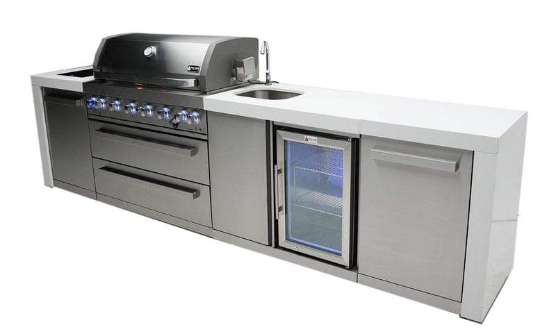 Mont Alpi Mont Alpi 805 Deluxe Island with a Beverage center MAi805-DBEV Barbecue Finished - Gas