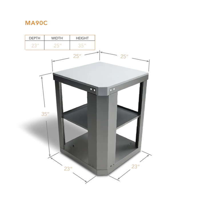 Mont Alpi Mont Alpi 90-Degree Corner Cart - MA90C MA90C Barbecue Finished - Gas