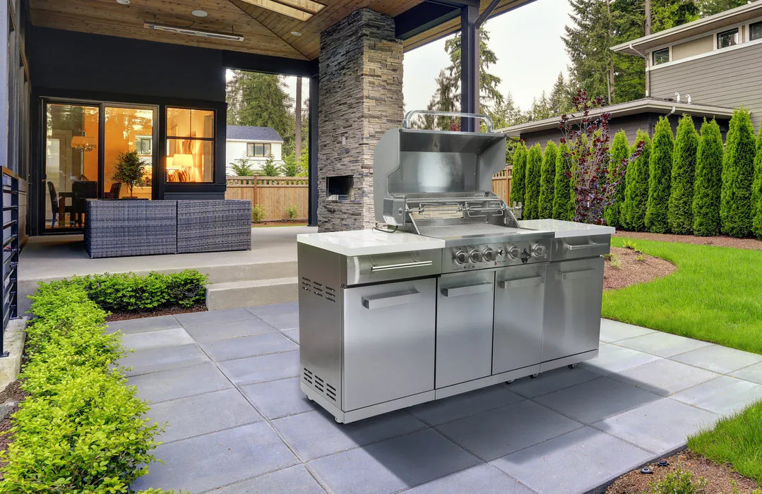 Mont Alpi Mont Alpi 957 Compact Island Barbecue Finished - Gas