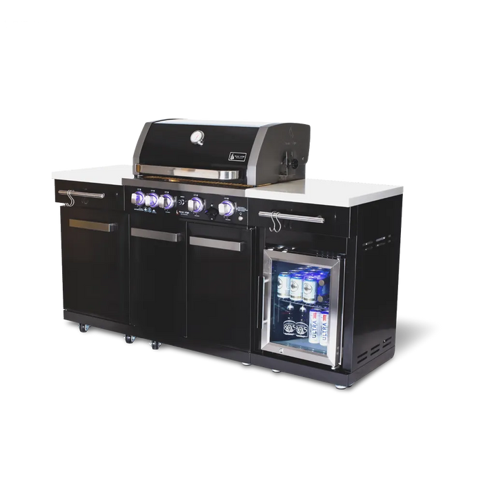 Mont Alpi Mont Alpi Compact Island with Refrigerator - 957FC Barbecue Finished - Gas
