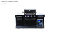 Mont Alpi Mont Alpi Compact Island with Refrigerator - 957FC Barbecue Finished - Gas