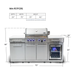 Mont Alpi Mont Alpi Compact Island with Refrigerator - 957FC Barbecue Finished - Gas