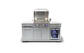 Mont Alpi Mont Alpi Compact Island with Refrigerator - 957FC Barbecue Finished - Gas