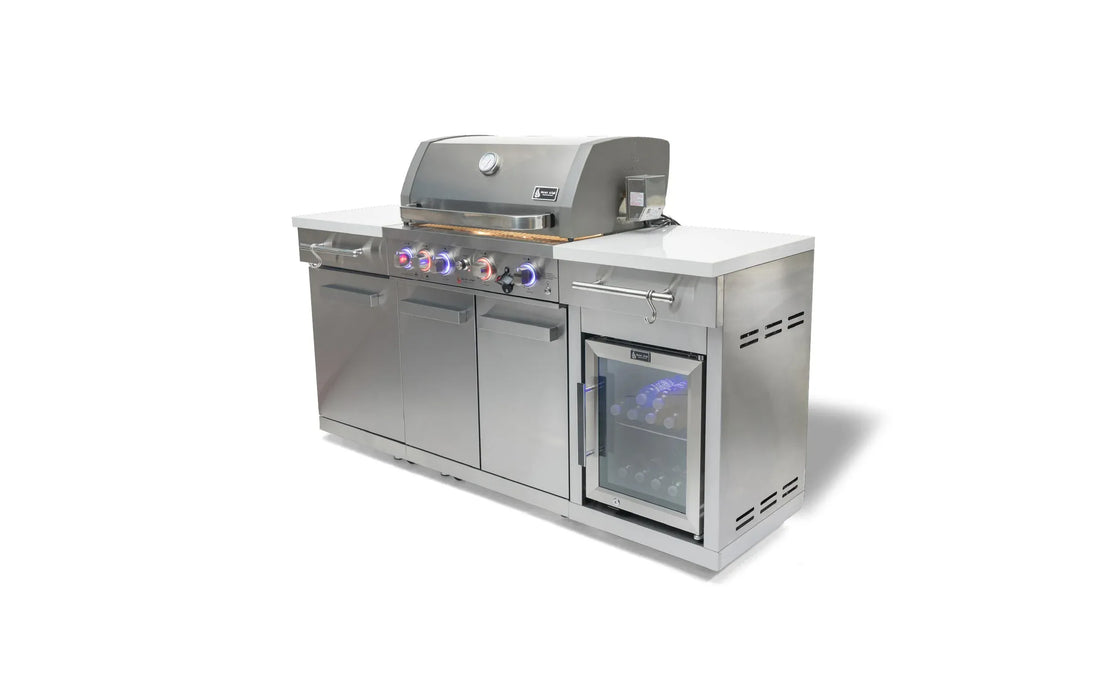 Mont Alpi Mont Alpi Compact Island with Refrigerator - 957FC Barbecue Finished - Gas