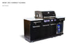 Mont Alpi Mont Alpi Compact Island with Refrigerator - 957FC Black Stainless Steel MA-957FC Barbecue Finished - Gas