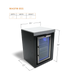 Mont Alpi Mont Alpi Deluxe Fridge Cabinet Module - MASFM Barbecue Finished - Gas