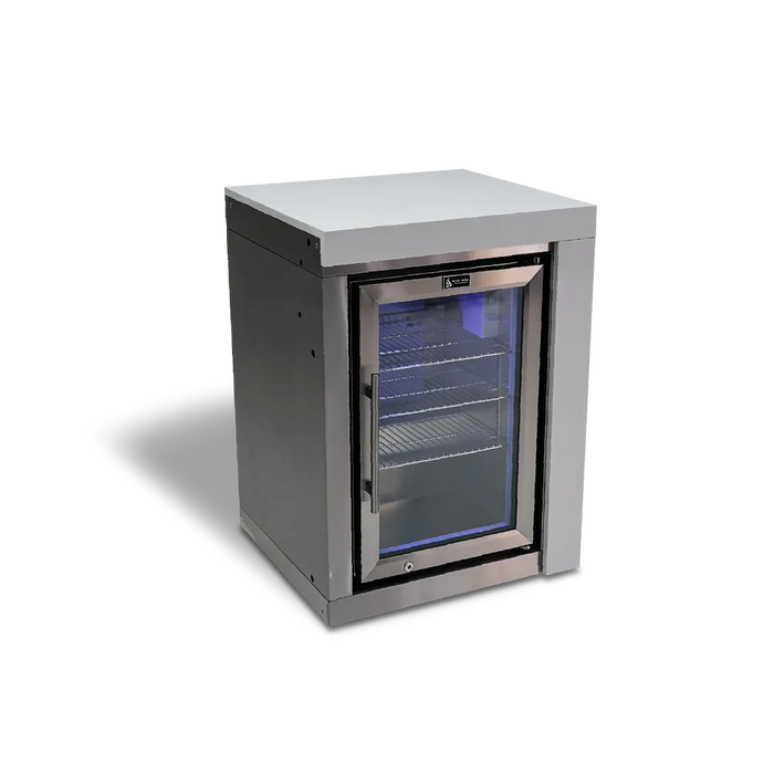 Mont Alpi Mont Alpi Deluxe Fridge Cabinet Module - MASFM Stainless Steel MASFM Barbecue Finished - Gas