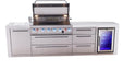 Mont Alpi Mont Alpi Deluxe Series 6-Burner Outdoor Island with Fridge and Extra Drawer Slides Cabinet MAi805-DFCDR Barbecue Finished - Gas