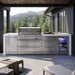 Mont Alpi Mont Alpi Deluxe Series 6-Burner Outdoor Island with Fridge and Extra Drawer Slides Cabinet MAi805-DFCDR Barbecue Finished - Gas