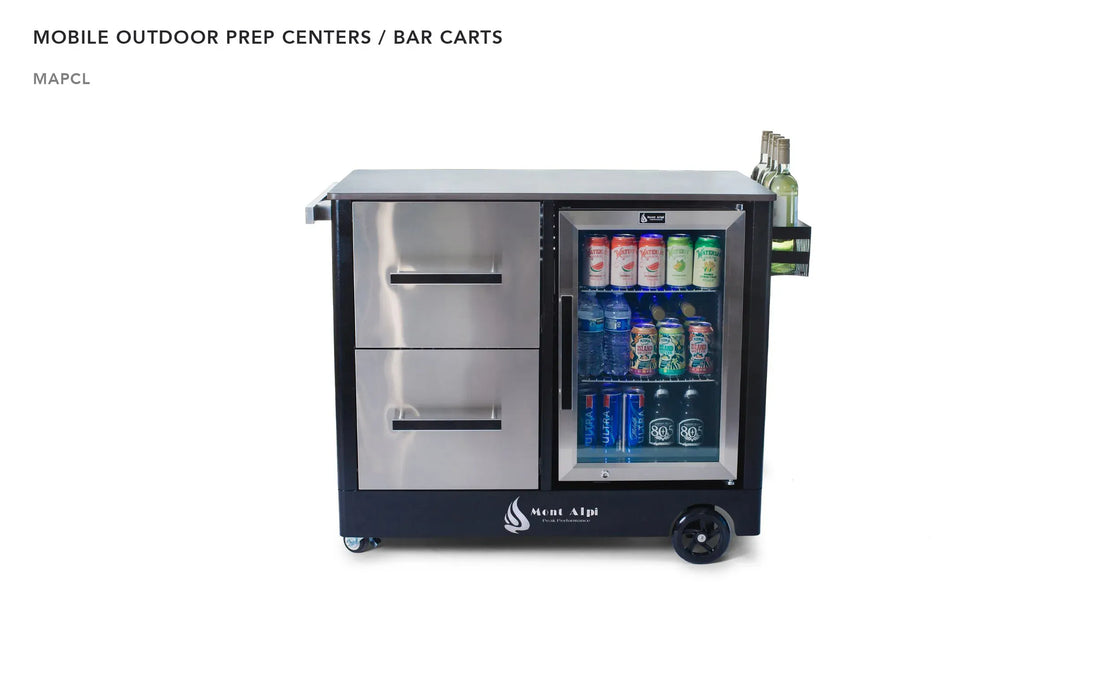 Mont Alpi Mont Alpi Mobile Outdoor Prep Center / Large Bar Cart - MAPCL MAPCL Barbecue Finished - Gas