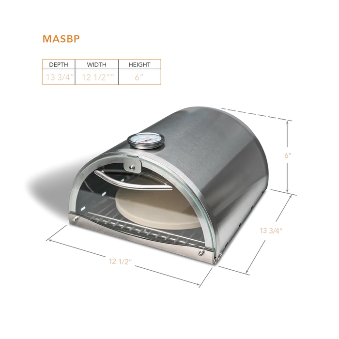 Mont Alpi Mont Alpi Universal Size Burner Pizza Oven - MASBP MASBP Barbecue Finished - Pizza