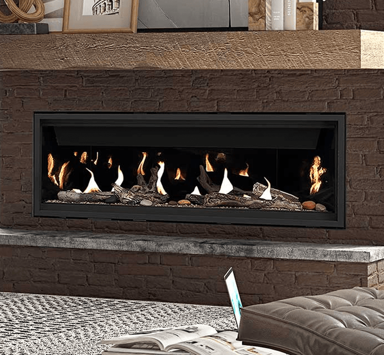 Napoleon Ambiance Fireplaces Illusion 56 Linear Gas Fireplace AMB1056NTE Fireplace Finished - Gas