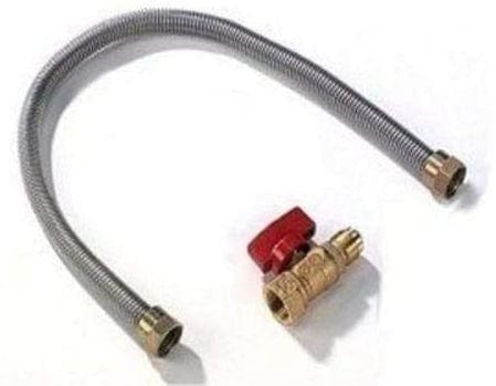 Napoleon Napoleon 12" 3/8 Stainless Steel Gas Flex Connector & Shut Off - FC-12-SINGLE FC-12-SINGLE Fireplace Accessories