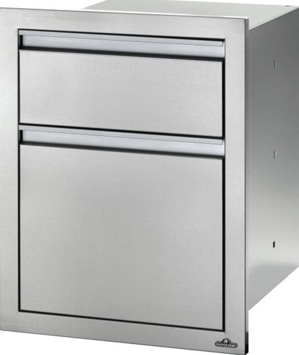 Napoleon Napoleon 18" x 24" Double Drawer - Waste Bin - BI-1824-1W BI-1824-1W Barbecue Finished - Gas