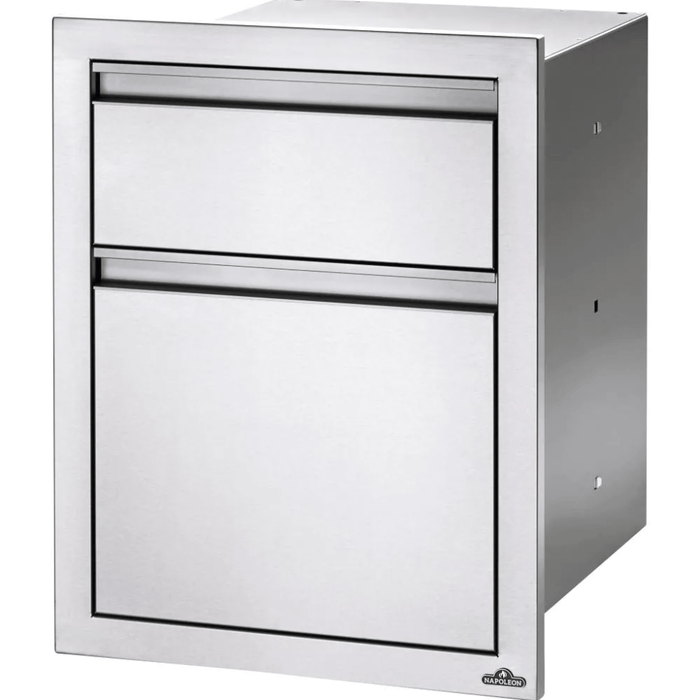Napoleon Napoleon 18" x 24" Double Drawer - Waste Bin - BI-1824-1W BI-1824-1W Barbecue Finished - Gas