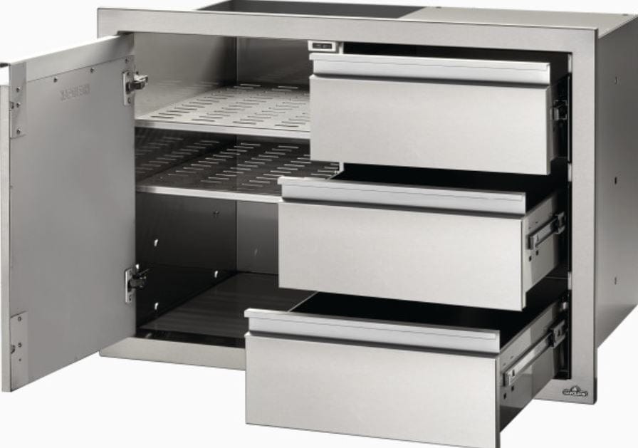 Napoleon Napoleon 36" x 24" Single Door & Triple Drawer Combo - BI-3624-1D3DR BI-3624-1D3DR Barbecue Finished - Gas