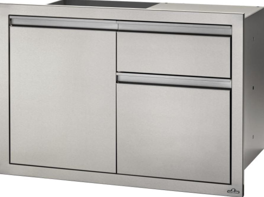 Napoleon Napoleon 36" x 24" Single Door & Waste Bin Drawer - BI-3624-1D1W BI-3624-1D1W Barbecue Finished - Gas
