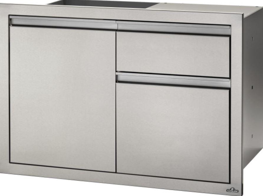 Napoleon Napoleon 36" x 24" Single Door & Waste Bin Drawer - BI-3624-1D1W BI-3624-1D1W Barbecue Finished - Gas