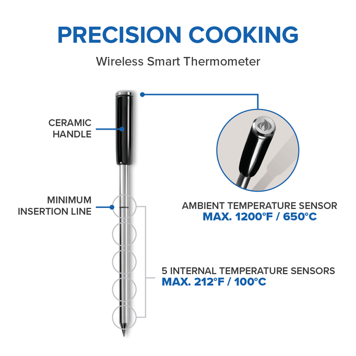 Napoleon Napoleon ACCU-PROBE PRO X Wireless Bluetooth Meat Thermometer - 70130 70130 Barbecue Accessories 629162701305