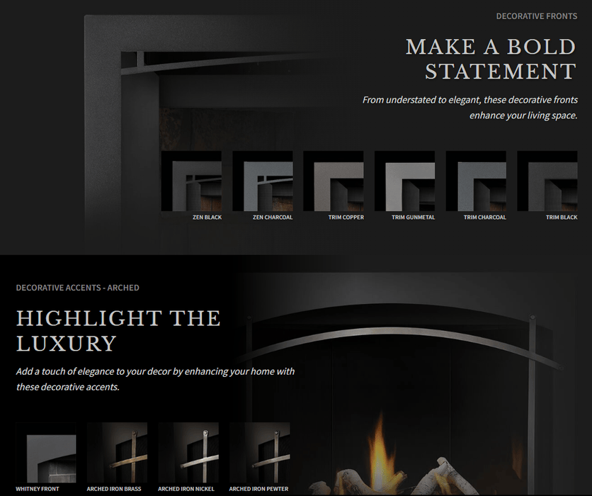 Napoleon Napoleon Altitude X 42 Gas Fireplace Fireplace Finished - Gas