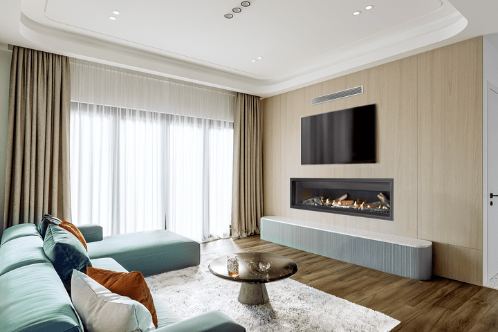 Napoleon Napoleon Ascent Linear 76 Gas Fireplace BL76NTE Fireplace Finished - Gas