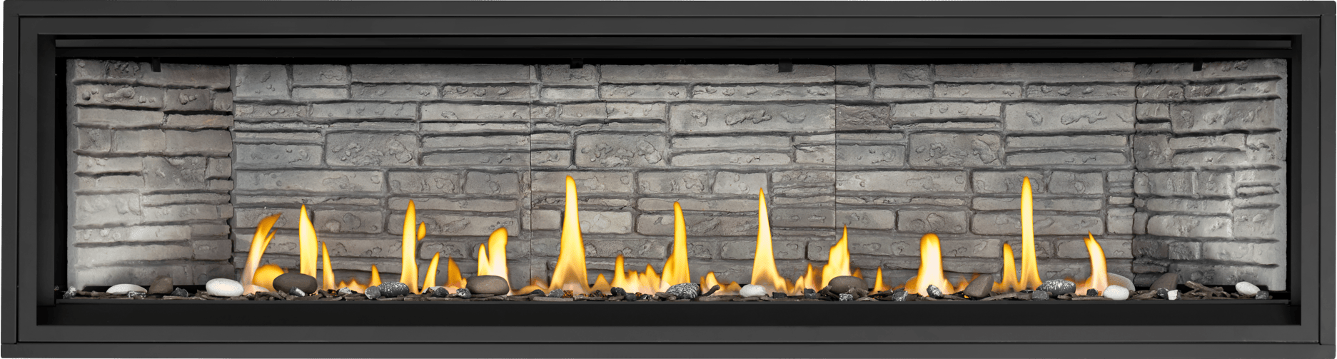 Napoleon Napoleon Ascent Linear Premium 76 Gas Fireplace BLX76NTE Fireplace Finished - Gas