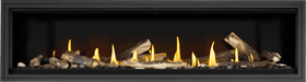 Napoleon Napoleon Ascent Linear Premium 76 Gas Fireplace BLX76NTE Fireplace Finished - Gas
