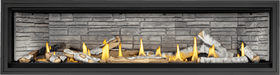 Napoleon Napoleon Ascent Linear Premium 76 Gas Fireplace BLX76NTE Fireplace Finished - Gas