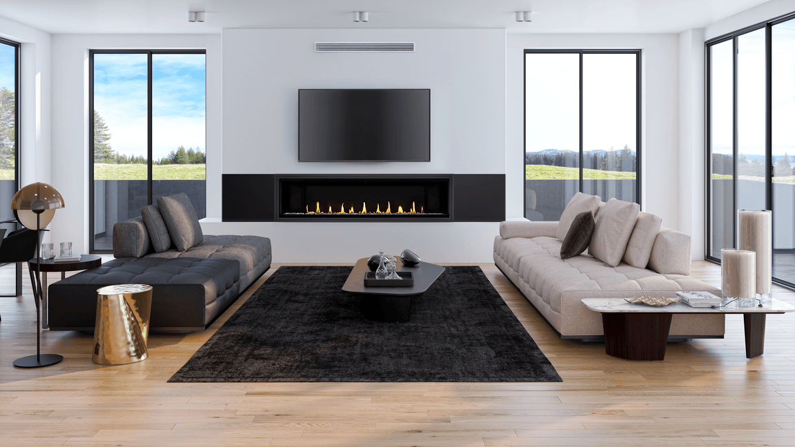 Napoleon Napoleon Ascent Linear Premium 76 Gas Fireplace BLX76NTE Fireplace Finished - Gas