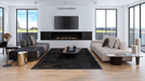 Napoleon Napoleon Ascent Linear Premium 76 Gas Fireplace BLX76NTE Fireplace Finished - Gas