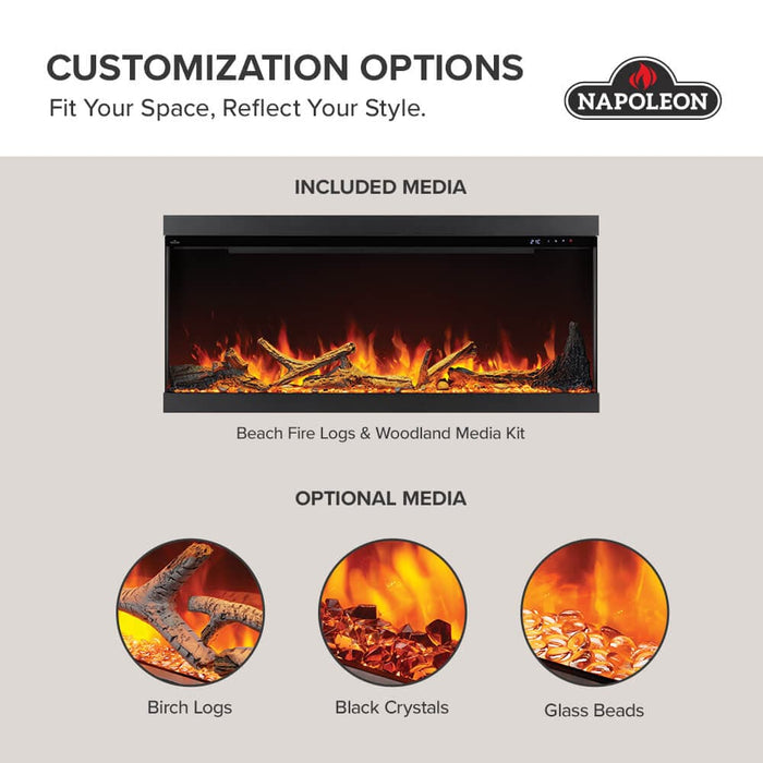 Napoleon Napoleon Astound FlexMount 50 Electric Fireplace NEFL50AB Fireplace Finished - Electric
