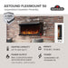 Napoleon Napoleon Astound FlexMount 50 Electric Fireplace NEFL50AB Fireplace Finished - Electric