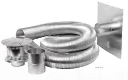 Napoleon Napoleon Compressed Aluminum Flexible Gas Liner Kit 4" Diameter 20ft GAKIT420 Fireplace Venting