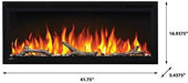 Napoleon Napoleon Entice 42 Linear Electric Fireplace NEFL42CFH Fireplace Finished - Electric