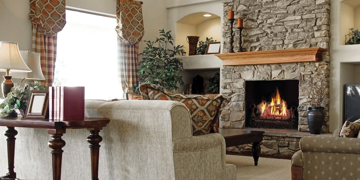 Napoleon Napoleon Fiberglow 30 Gas Log Set (Natural Gas) GL30NE Fireplace Finished - Gas
