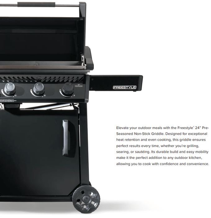 Napoleon Napoleon Freestyle 24" Pre-Seasoned Non-Stick Gas Griddle Barbecue Finished - Gas